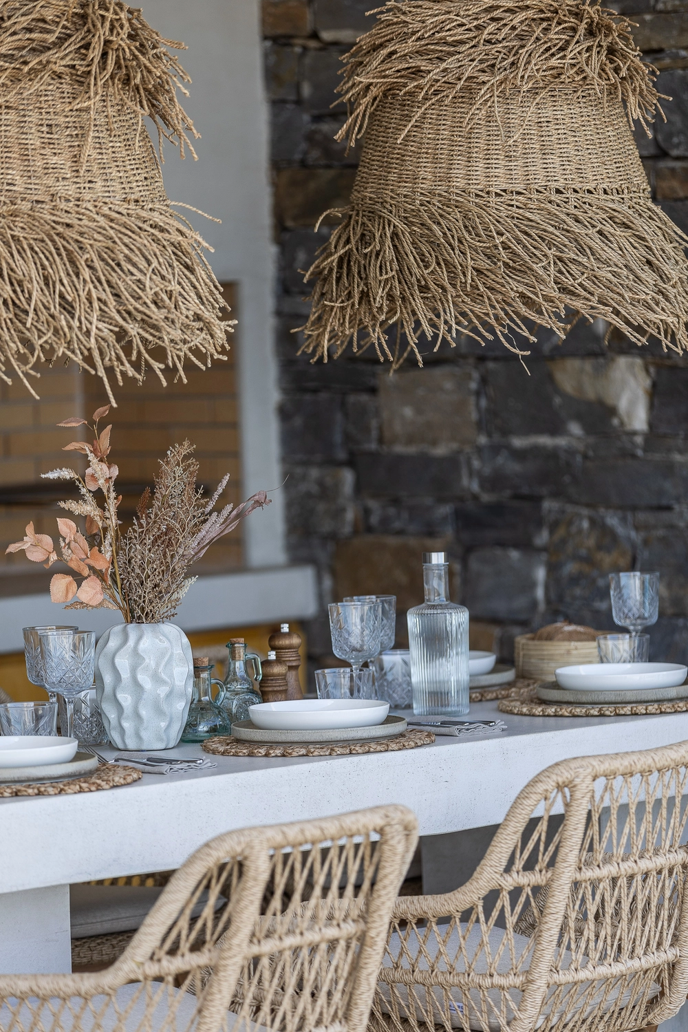 Andriotis – Luxuriöse Ferienvilla – Außenbereich