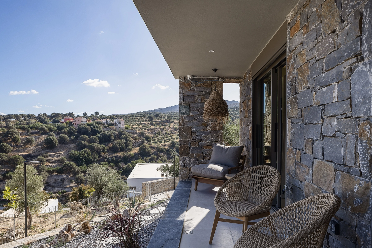 Andriotis – Luxuriöse Ferienvilla – Terrasse