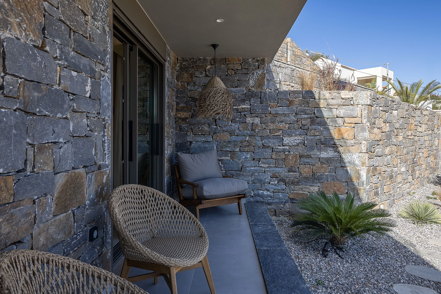 Andriotis – Luxuriöse Ferienvilla – Außenbereich