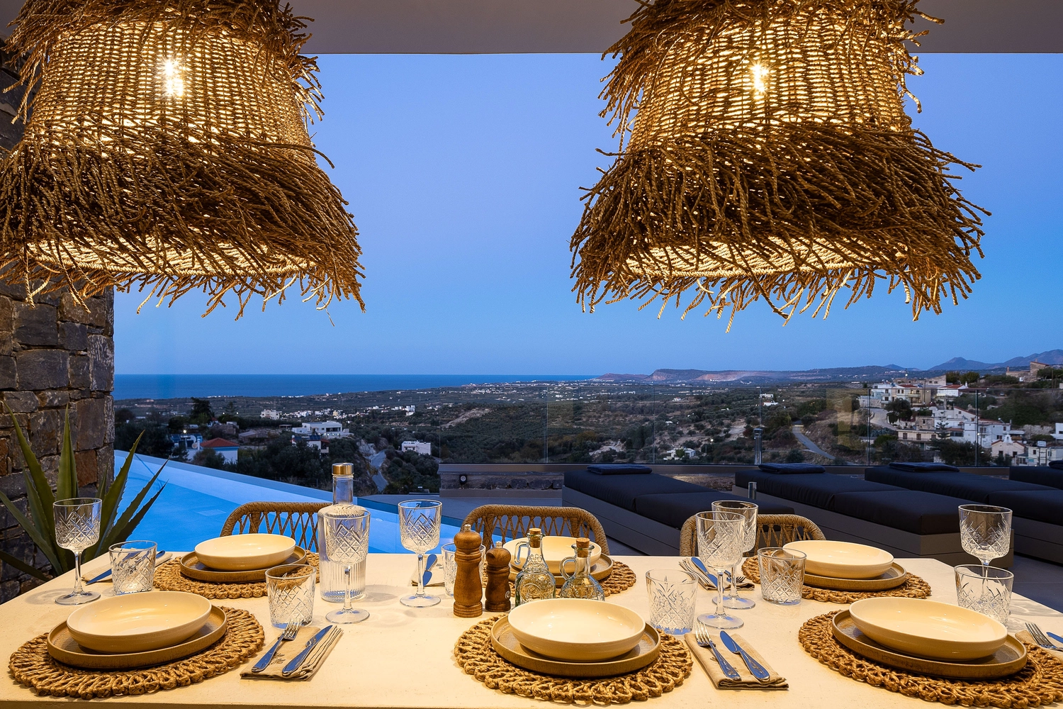 Andriotis – Luxuriöse Ferienvilla – Außenbereich